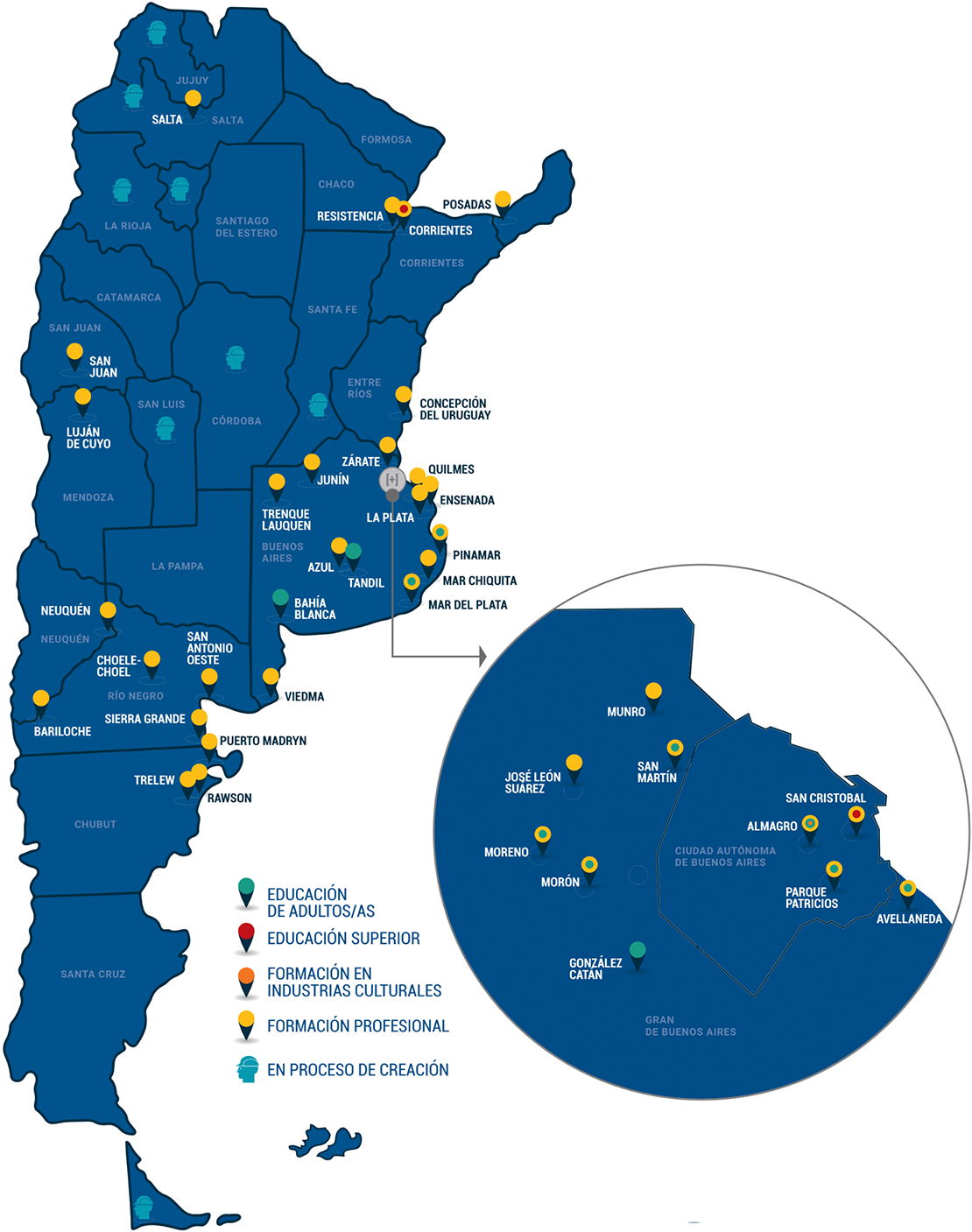 Mapa de Centros