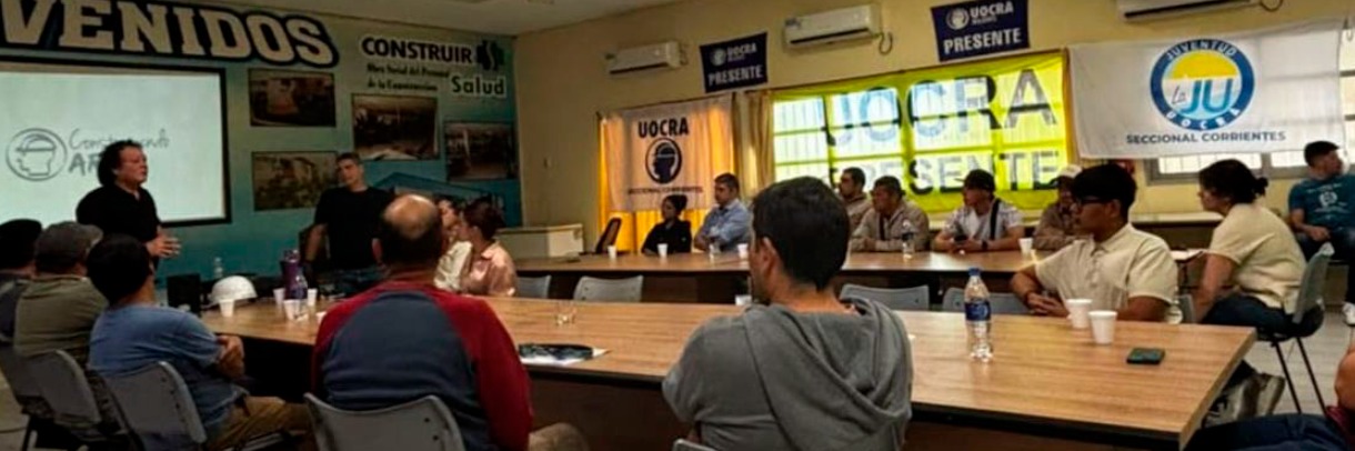 Formación en Corrientes para trabajadores de la Construcción